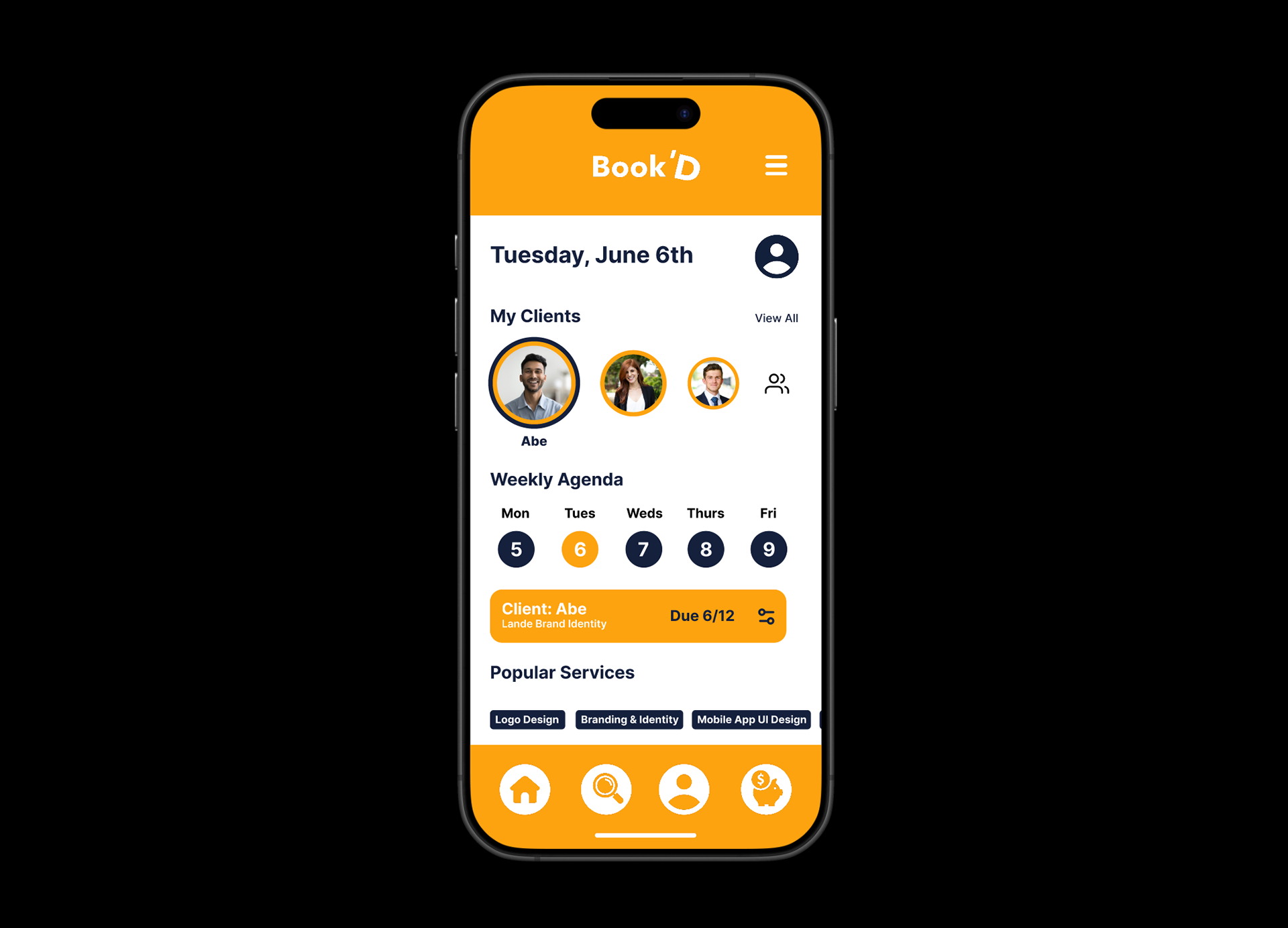 Book'D Freelance Platform (Home)