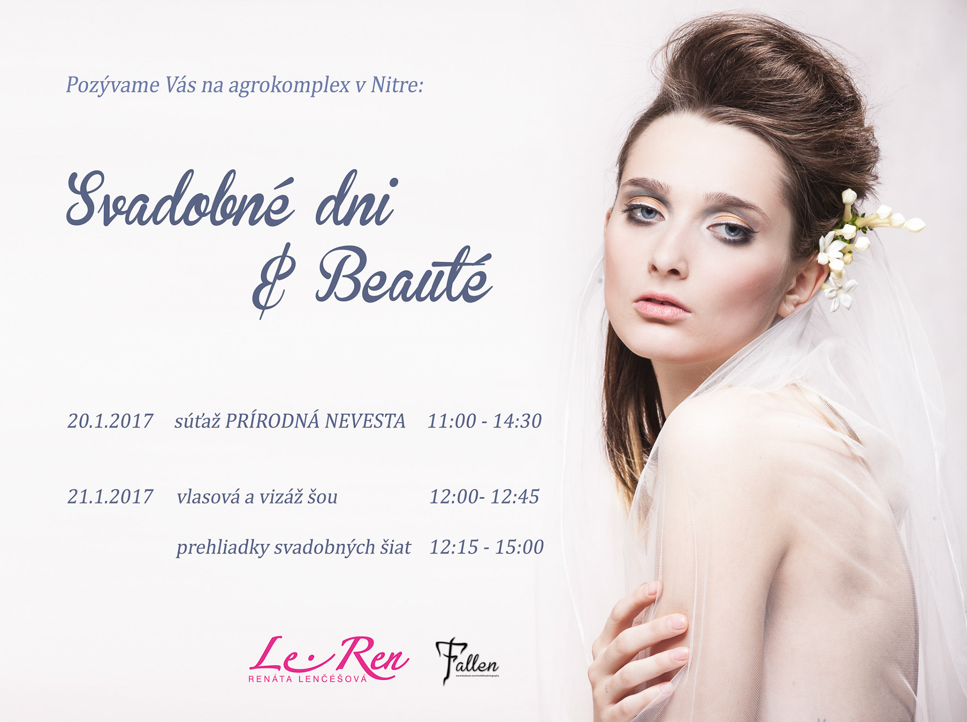 Svadobné dni a Beauté, prírodná nevesta, Nitra agrokomplex 20.01.2017