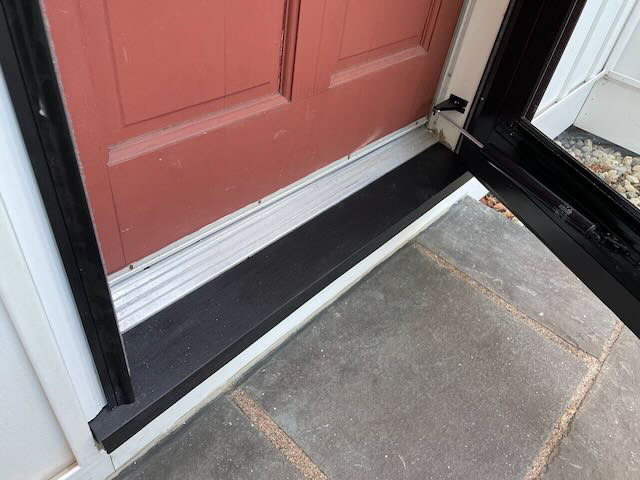 NEW BESPOKE MAHOGANY DOOR SILL PAINTED