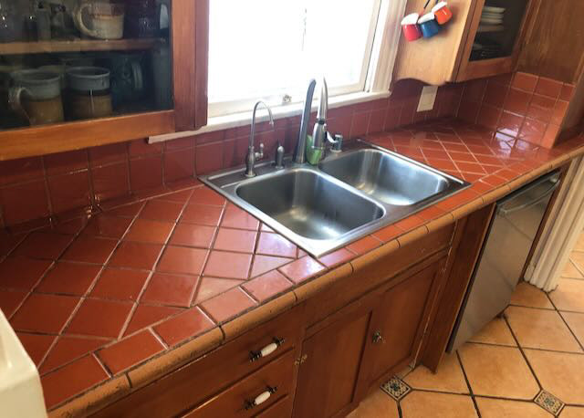 BEFORE TILE REGROUT