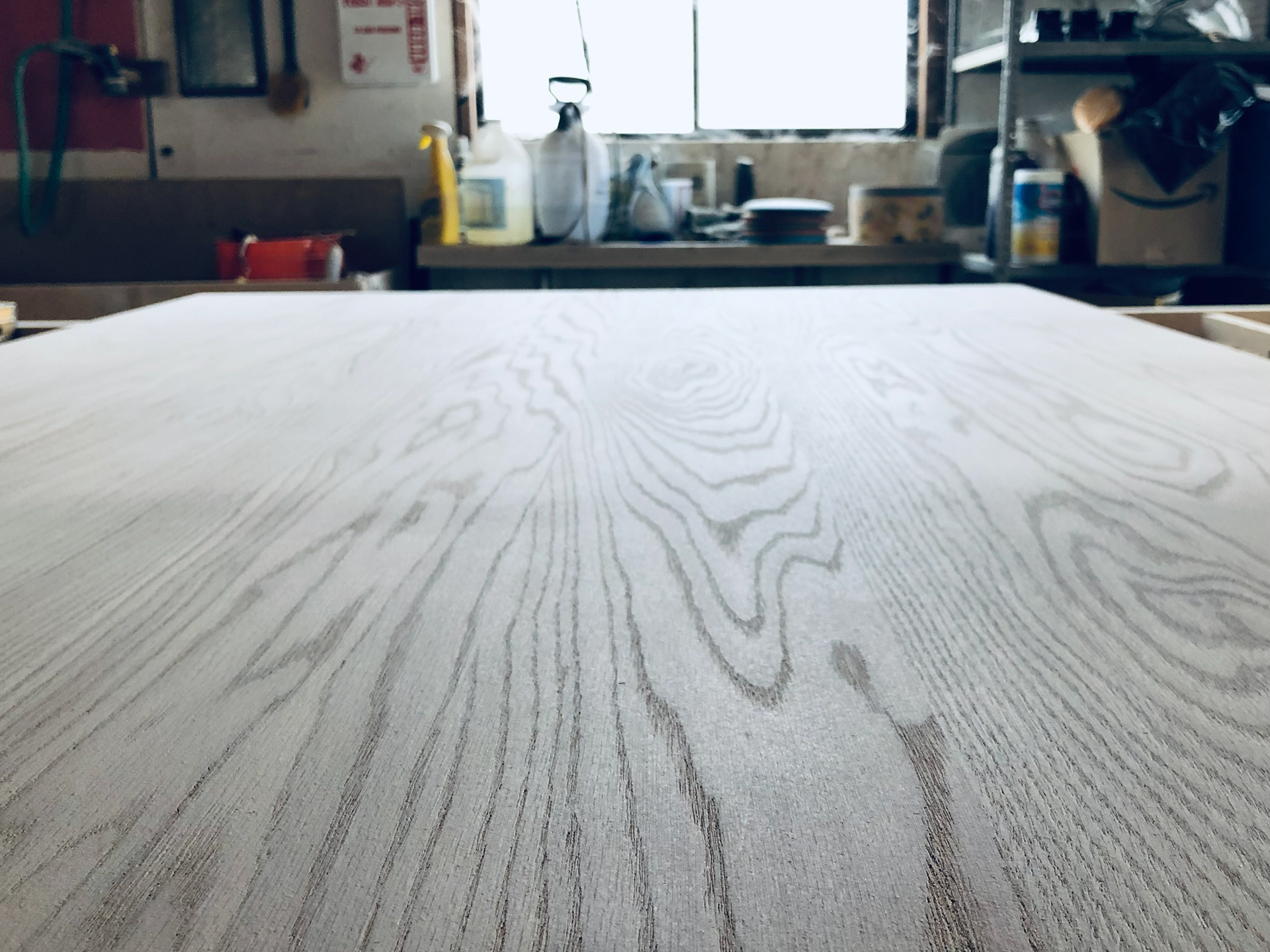 BESPOKE RED OAK TRESTLE TABLE TOP