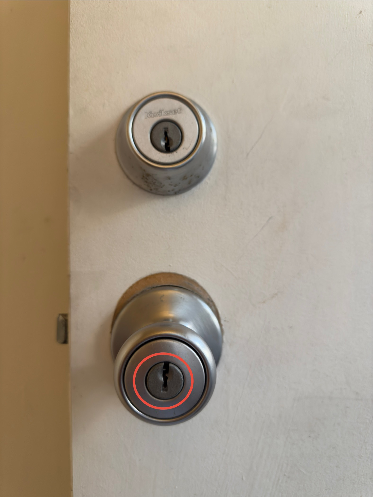 LOCK CYLINDER UPSIDE DOWN