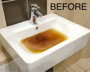 BATHROOM SINK CLOG BEFORE