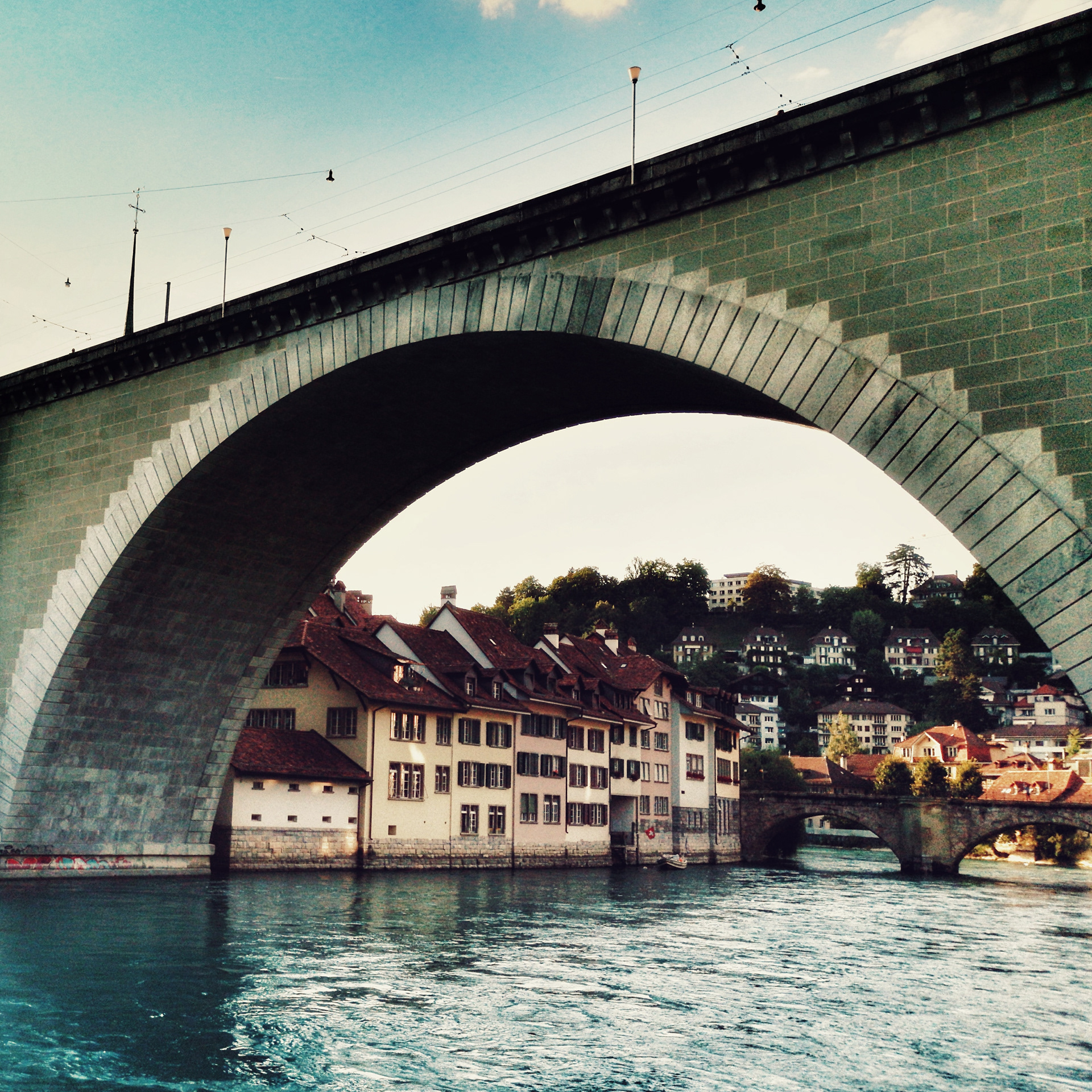 Nydeggbrücke vom Bärengraben aus