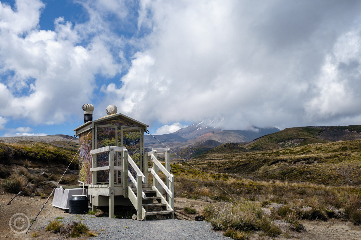 Composting toilet in Tongariro National Park, New Zealand