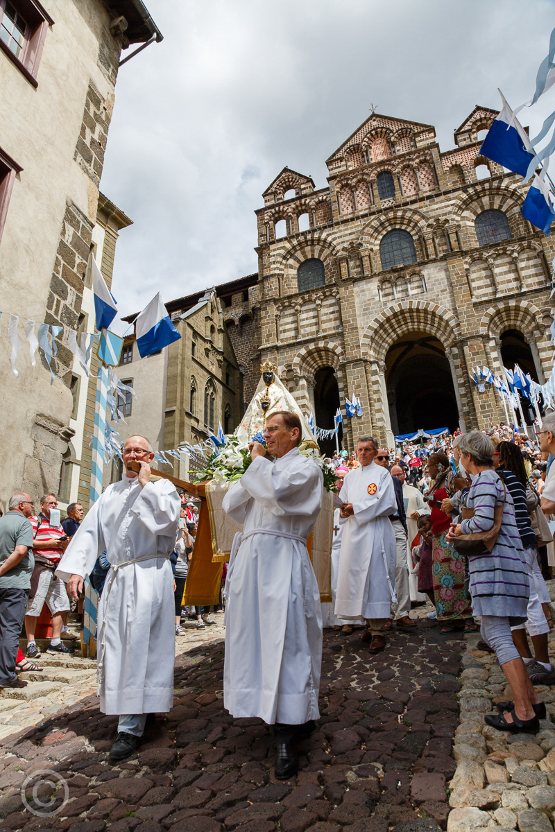 Carrying the Black Madonna, Le Puy-en-Velay, Haute-Loire