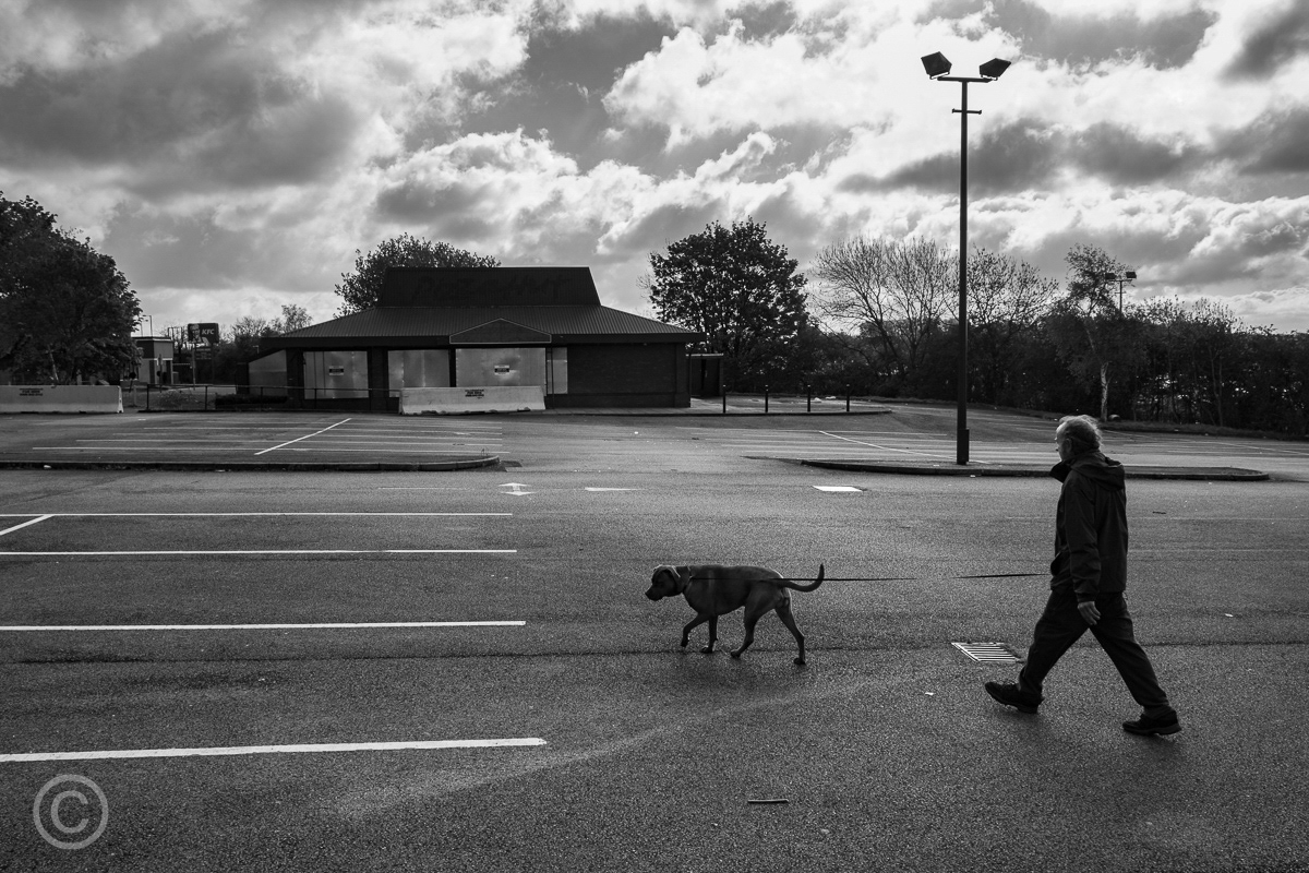 Closed down Pizza Hut during covid pandemic, Derby, 2021