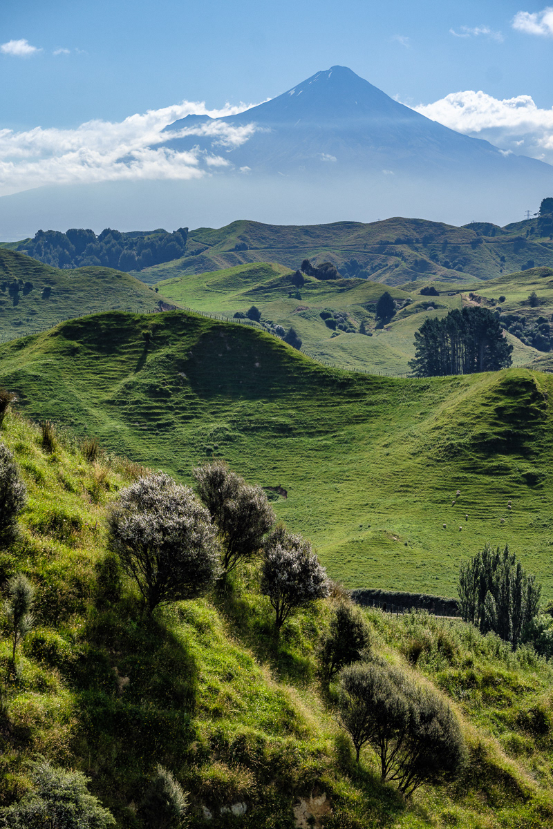 Mt Taranaki from Strathmore Saddle on the Forgotten World Highway