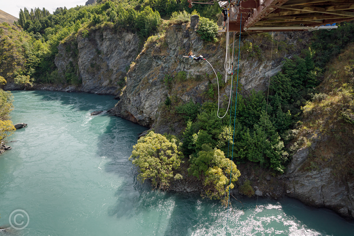Bungy jumping, Kawarau Gorge, Queenstown