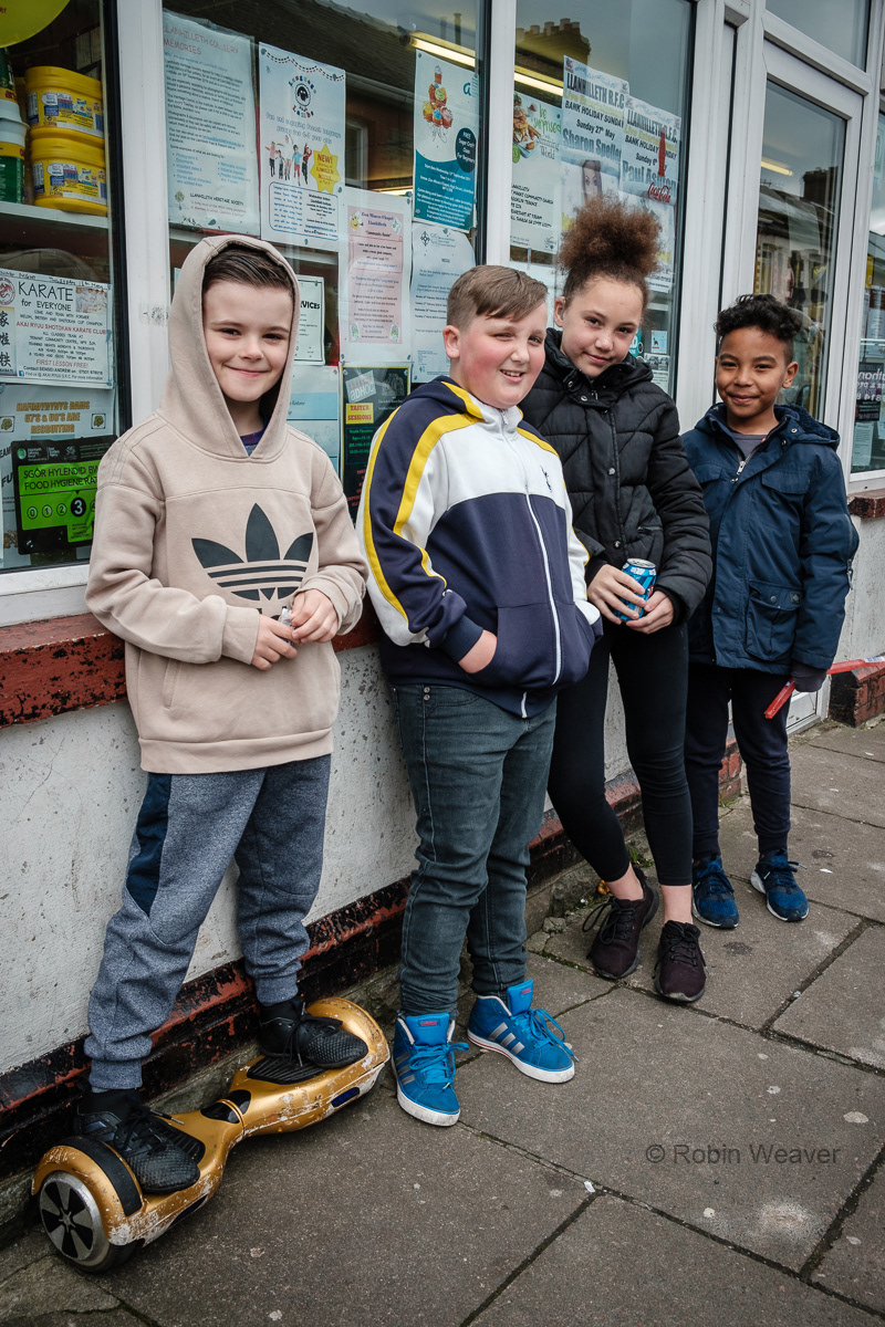 Street kids, Llanhilleth, 2018