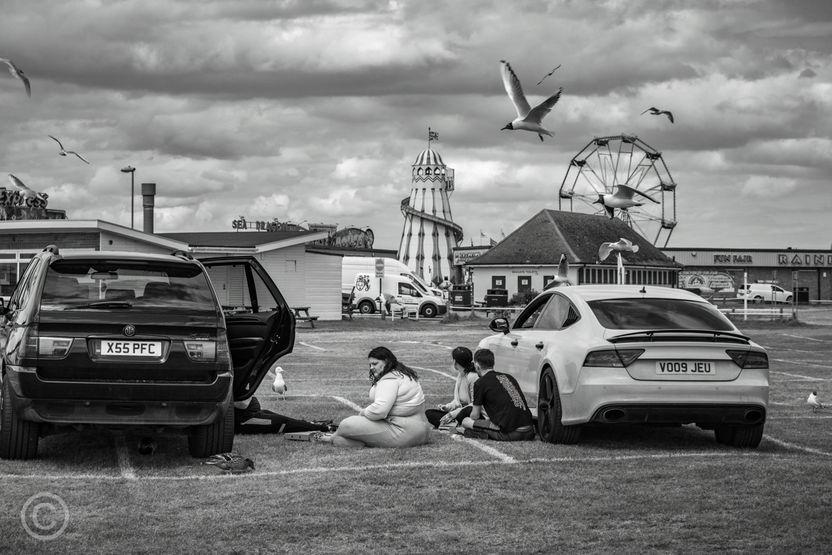 Picnicking at Hunstanton, Norfolk