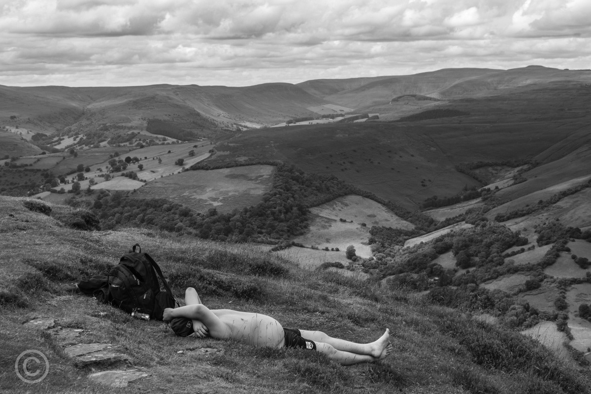 On top of Sugarloaf Mountain, Abergavenny, Wales