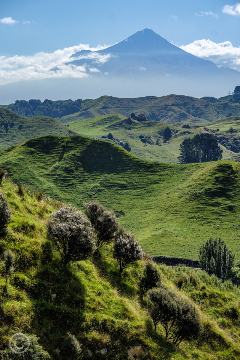 Mt Taranaki from Strathmore Saddle on the Forgotten World Highway
