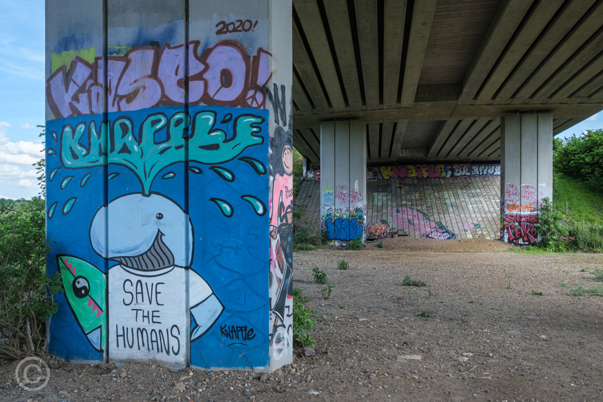 Beneath the ring road, Norwich, England