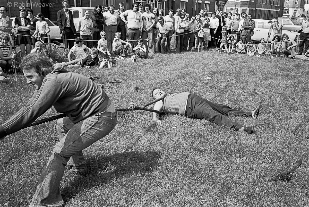 Bank holiday tug of war competition, Pill, Newport, 1978