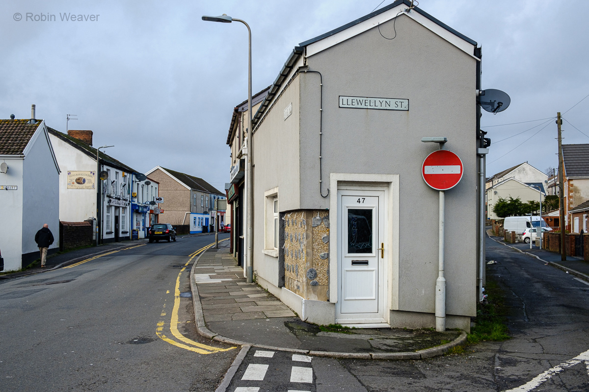 Corner of Llewellyn Street and Pant Road, Dowlais, 2019
