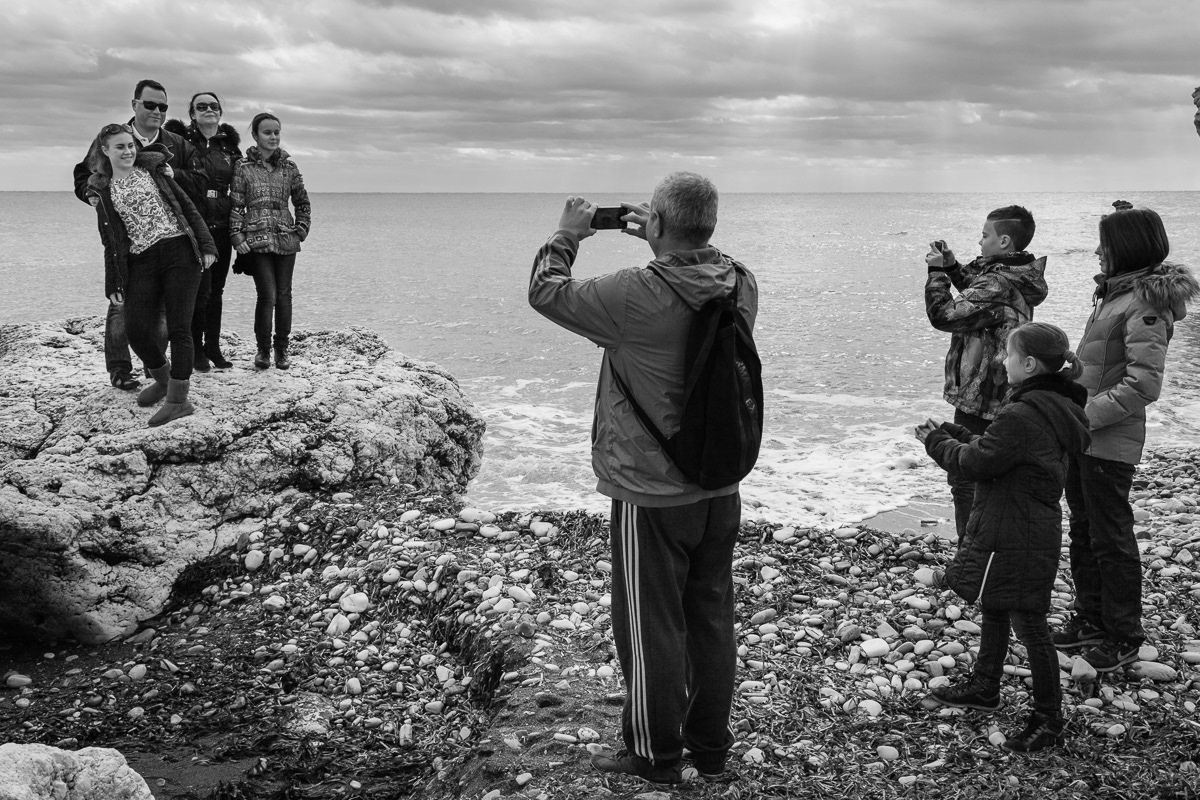 FAMILY SNAPS - The birthplace of Aphrodite (Petra tou Romiou), near Paphos, Cyprus