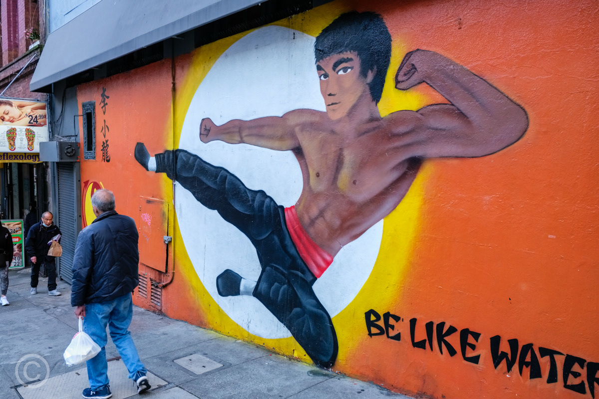 Mural of Bruce Lee, Chinatown, San Francisco