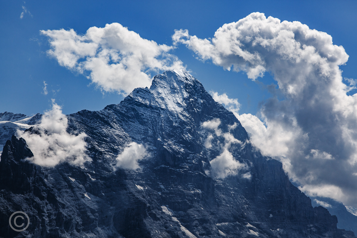 The north face of the Eiger from First, Switzerland