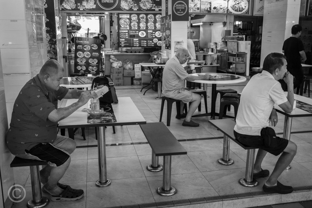 Street food stalls in Chinatown, Singapore