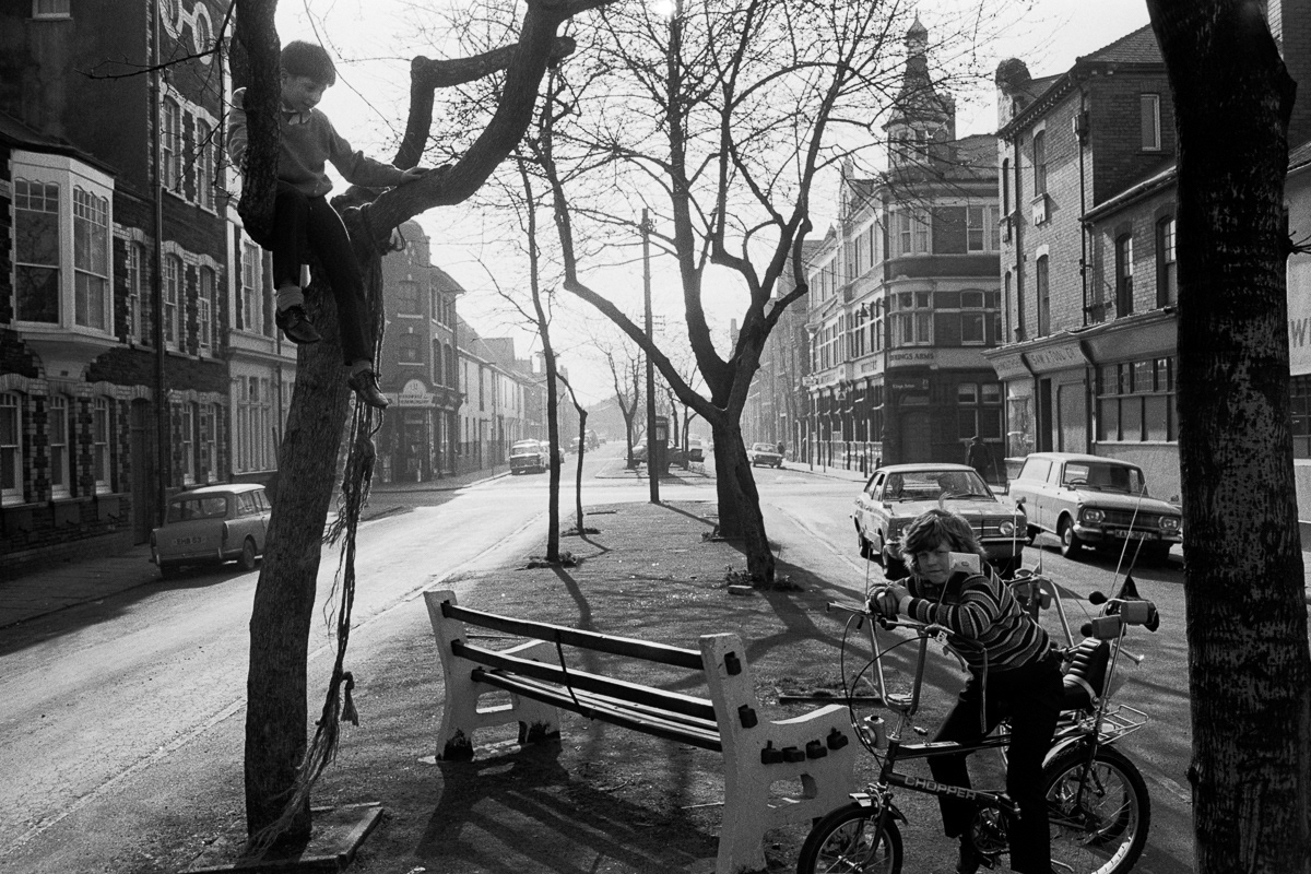 Boys in Newport, South Wales, 1974