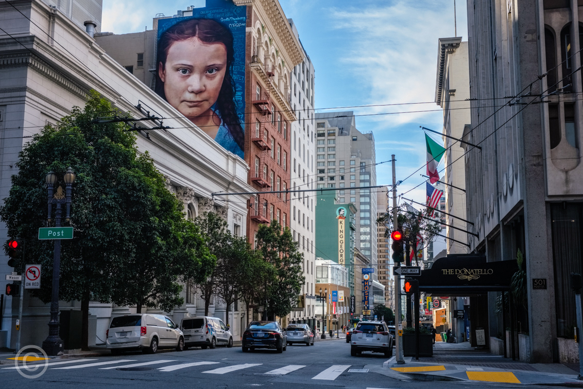 Mural of Greta Thunberg, San Francisco