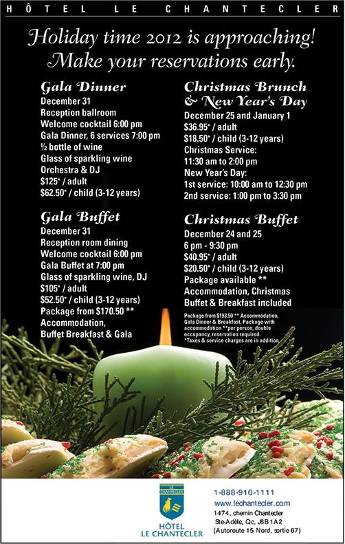 Le Chantecler Restaurant ad