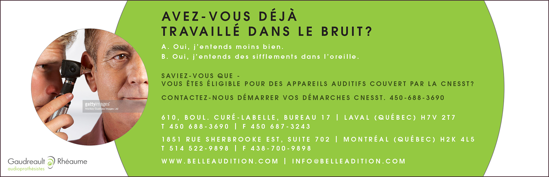 Hearing Clinic online ad