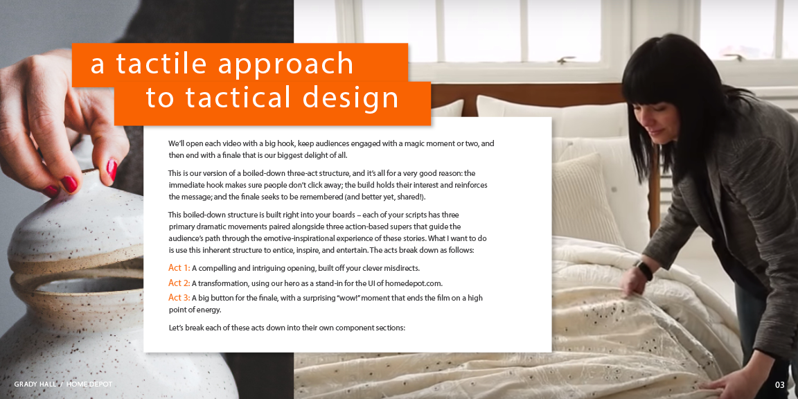 Home Depot Commercial Director Pitch