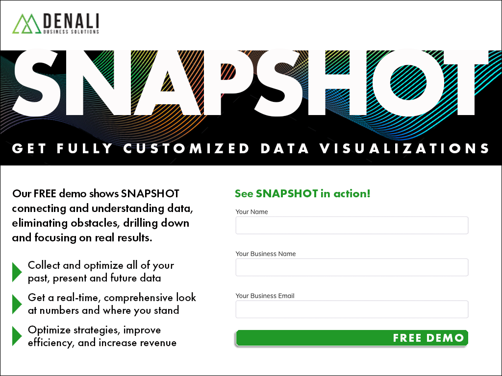 Website page for data visualization app
