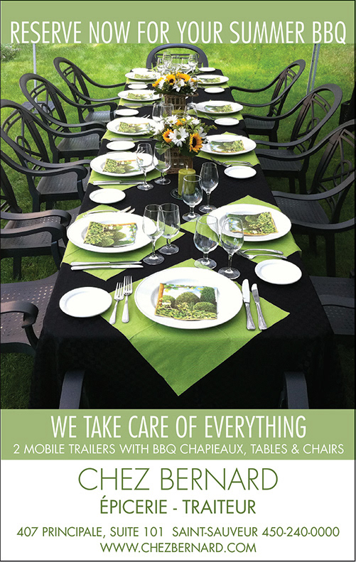 Chez Bernard Catering ad