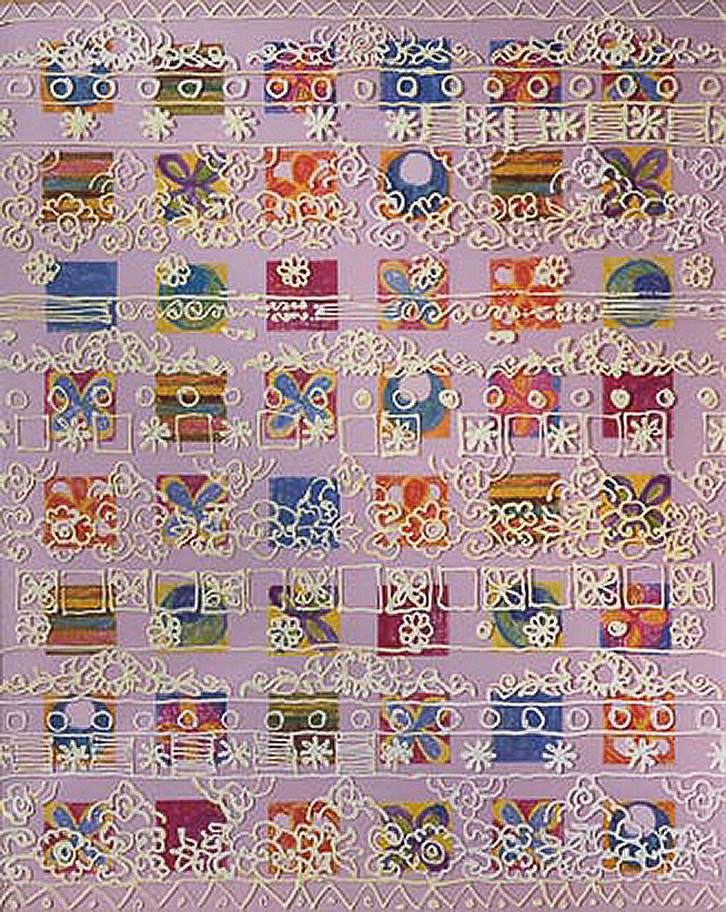 菊池道子「ブータンの模様2」