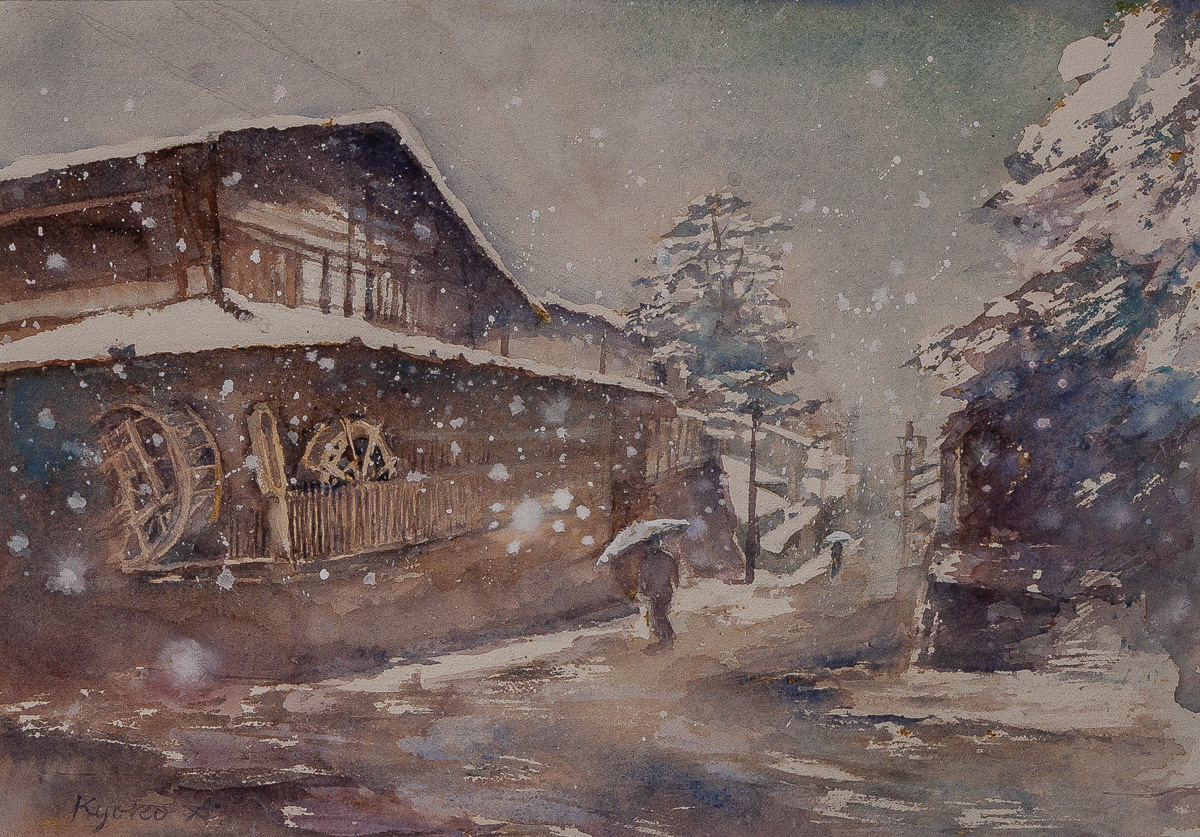 青木　京子「飛騨の冬」F10 会員