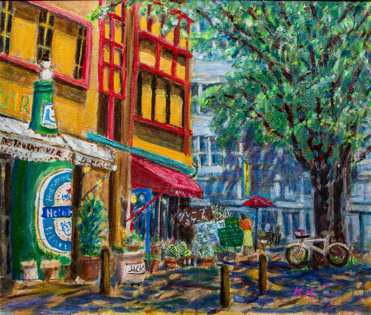 波多野勝夫「横浜海岸通りカフエ」F10 会員