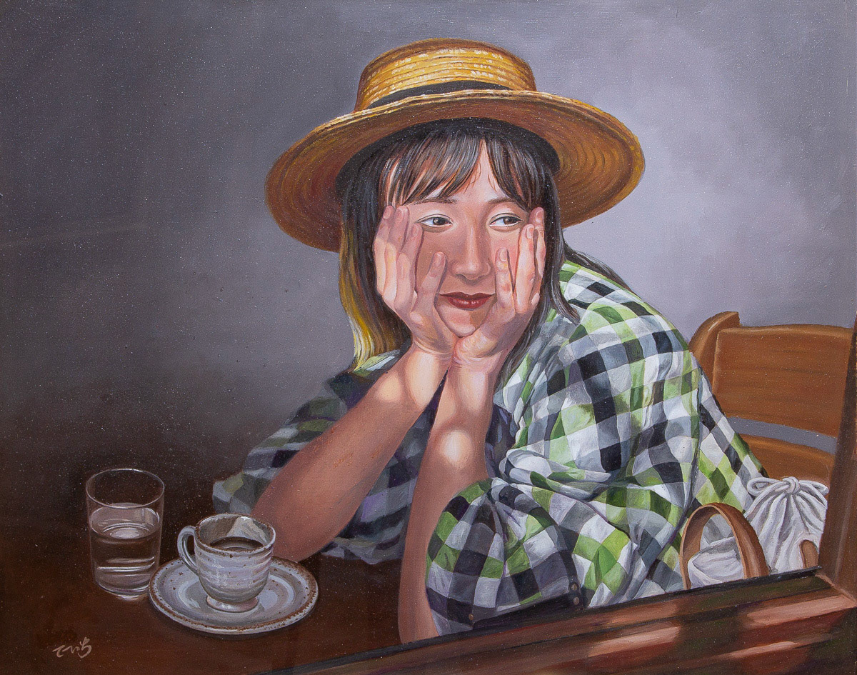 細田　貞一「初夏の陽ざし」F30 会員優秀賞 会員