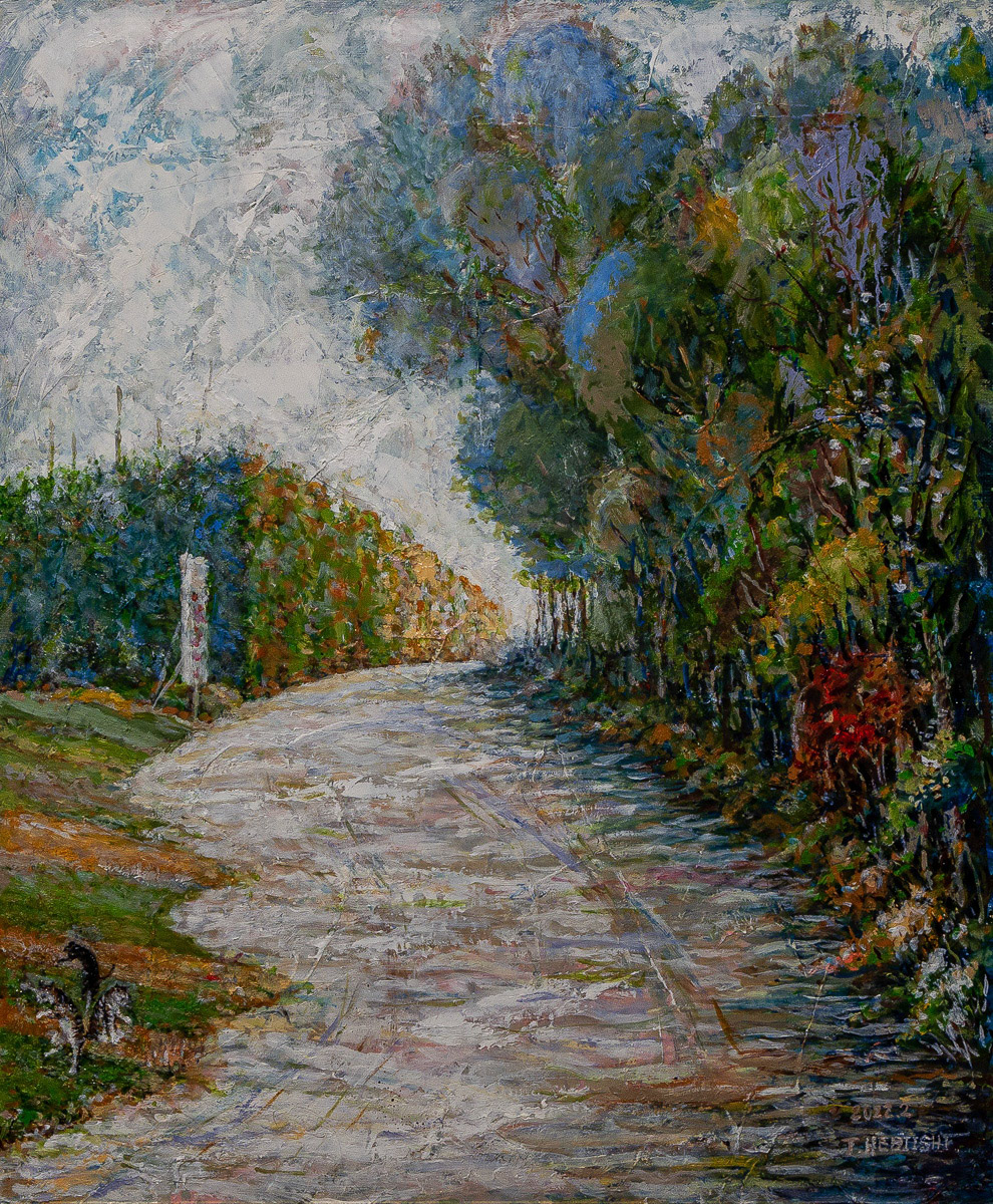 蛇石　敏雄「カッコウがないている 」F12 公募