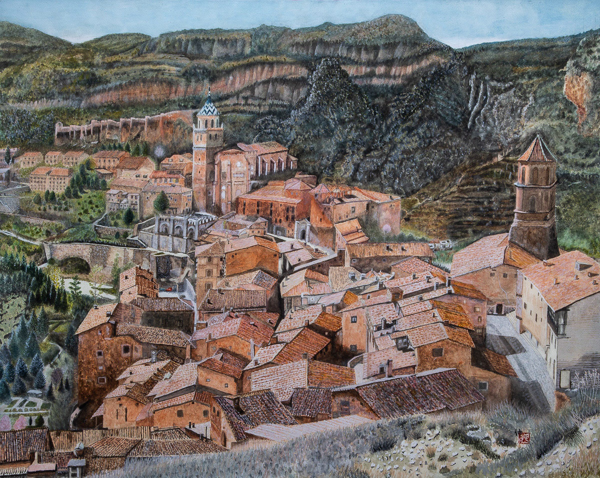 渡辺　伸「スペイン　アルバラシンIII」F20 市長賞 会員推挙 公募