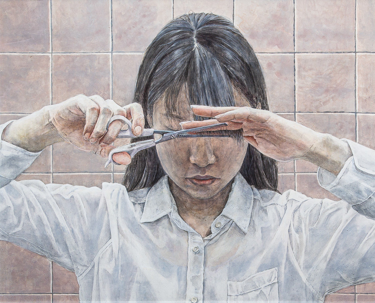 松丸　さつき「些細な切除」F15 市展賞 公募