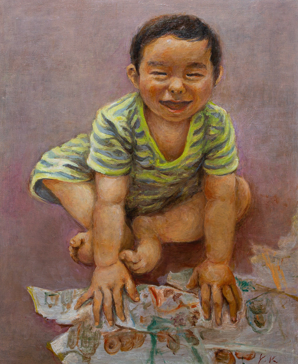 倉持　安子「孫の、まひろ」F20 会員