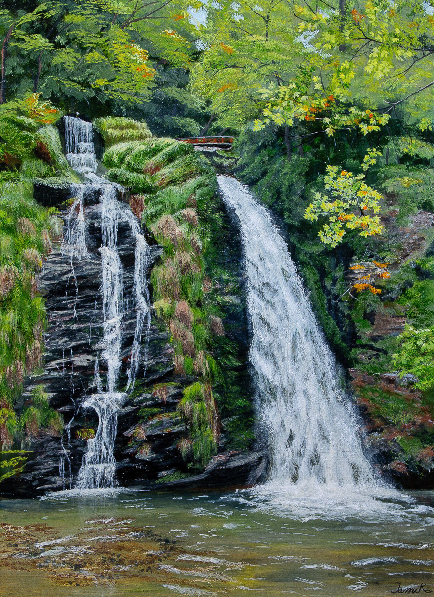 大淵　多美子「白銀の滝（しろがね）」P20 会員推挙 公募