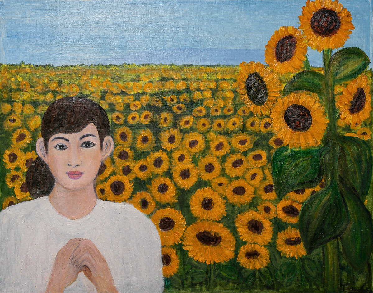 廣瀬　よつ子「真夏の風」F30 公募