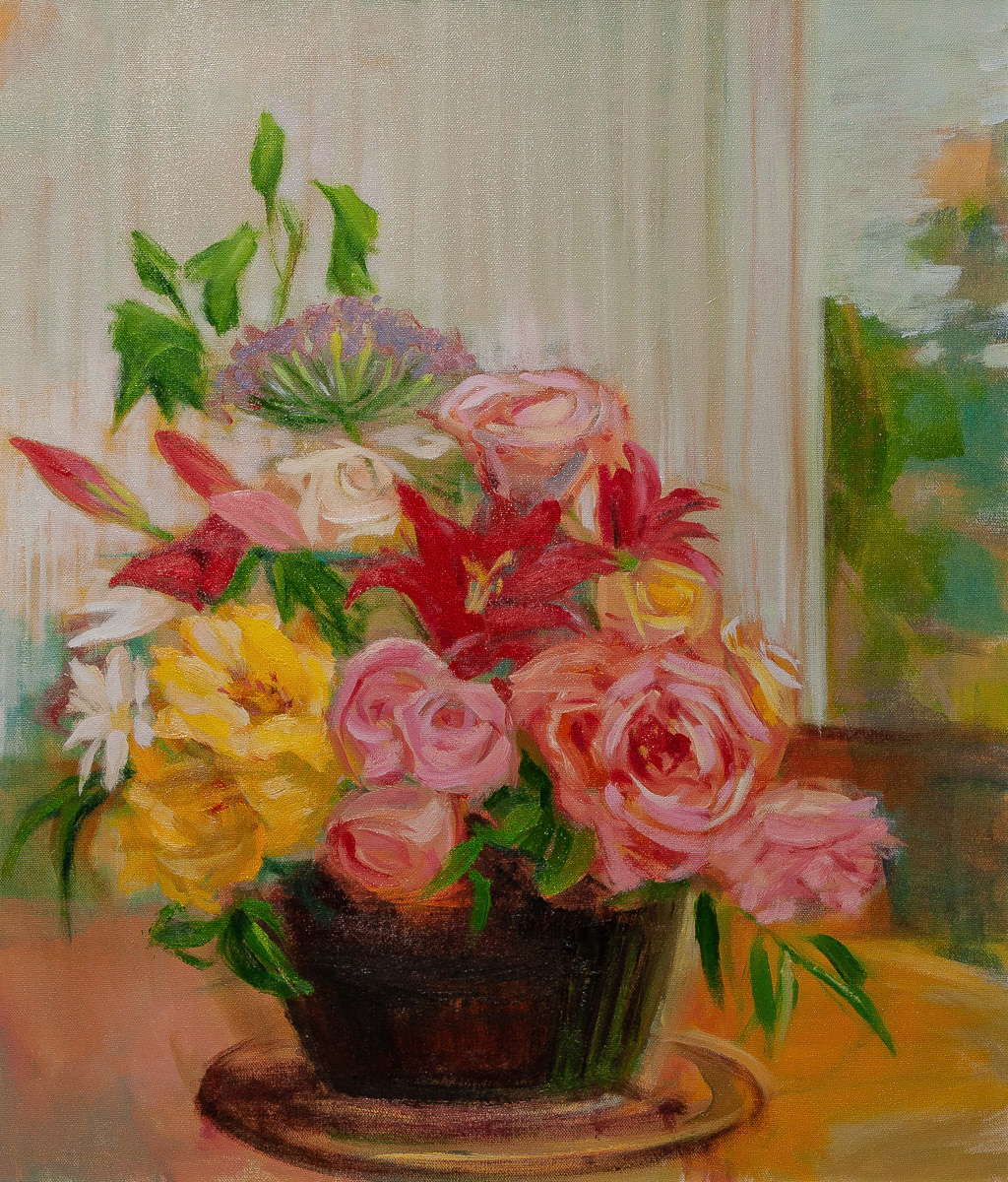 斉藤　美智子「花」F10 会員