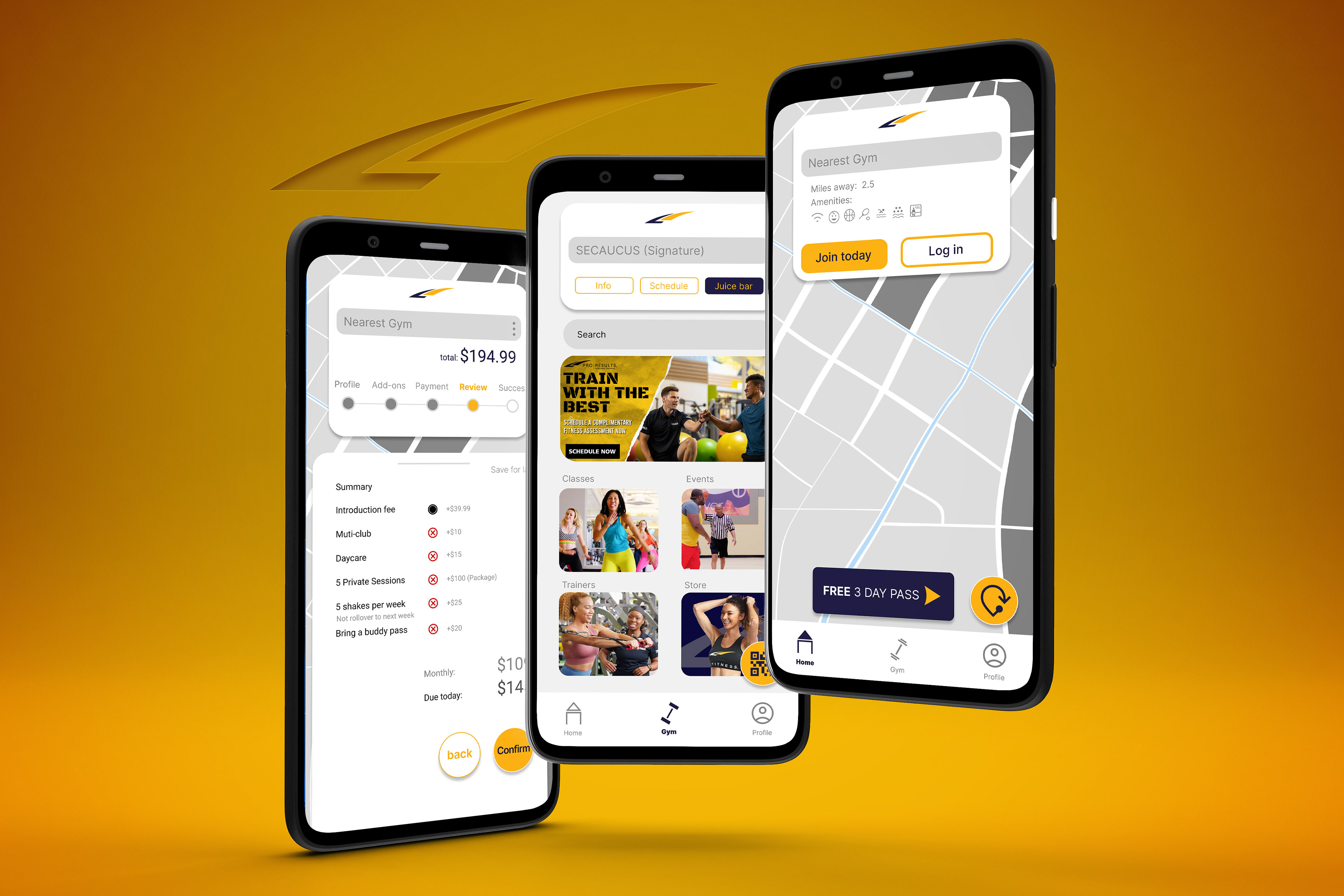 App Screen design by Sling Perez
