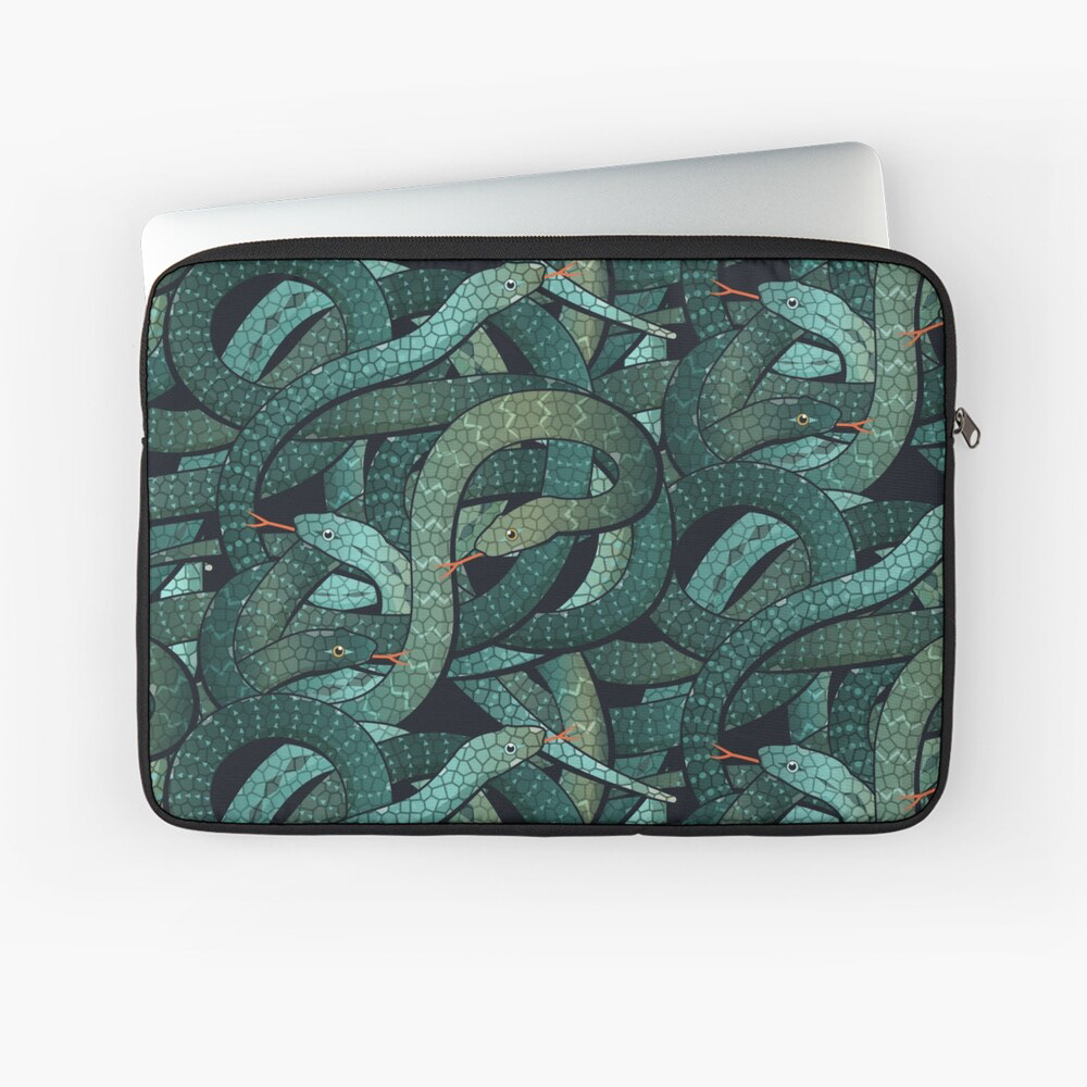 Snake Pit - Emerald, Laptop Sleeve