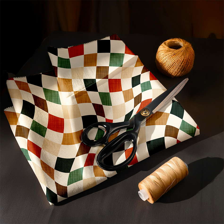 Warped Check - Parsley Snips and Clay Pot