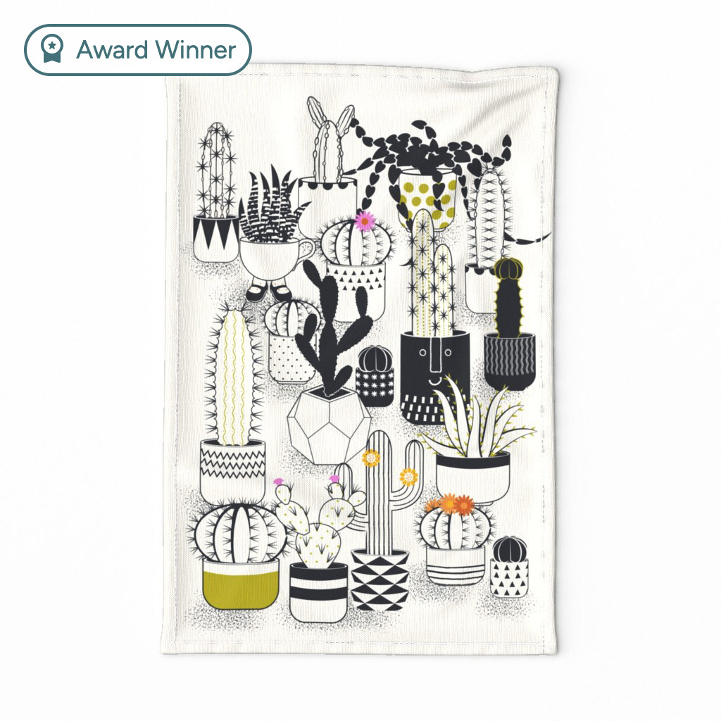 Cacti Collection - Tea towel