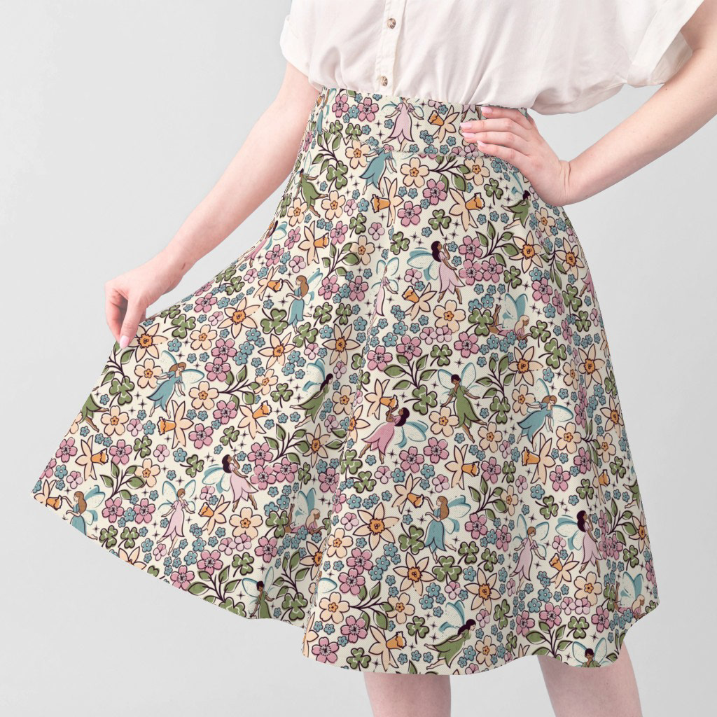 Spring Fairies - Ivory - l, skirt