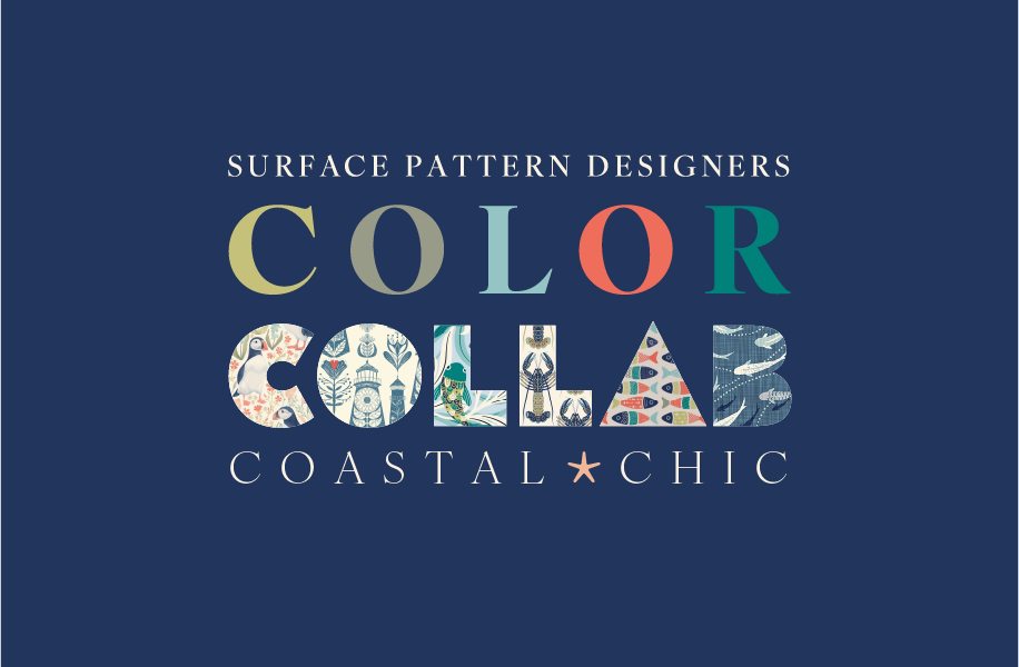 Surface Pattern Designers Color Collab - Coastal Chic Banner
