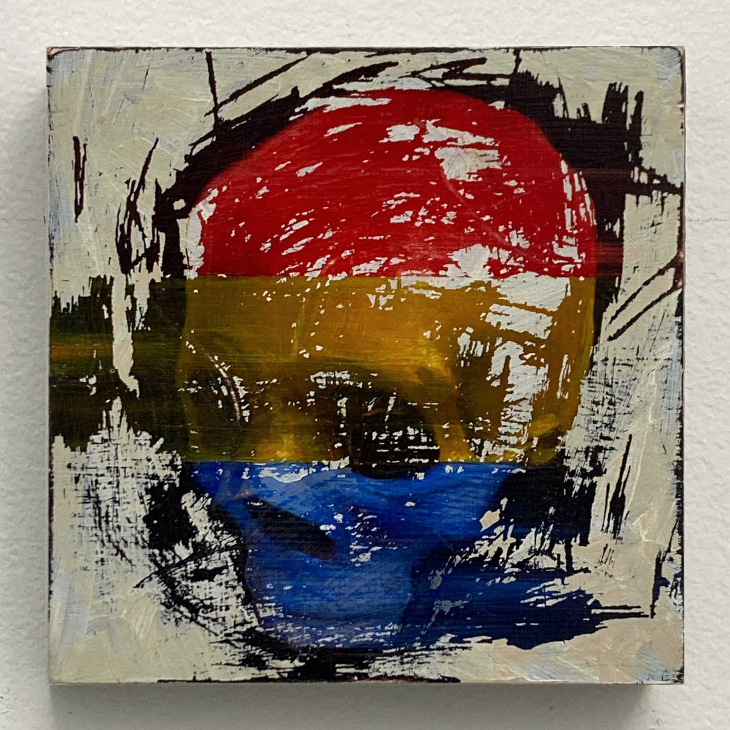 'Mistake Skull', oil on panel, 6 x 6 in., 2022