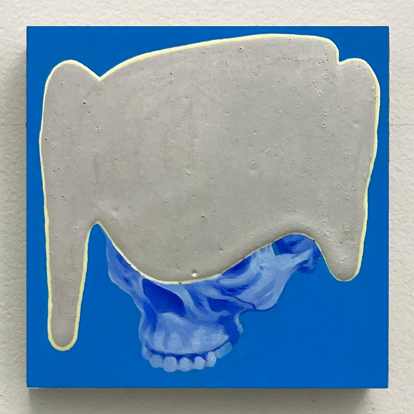 'Glowing Skull', oil on panel, 6 x 6 in., 2021